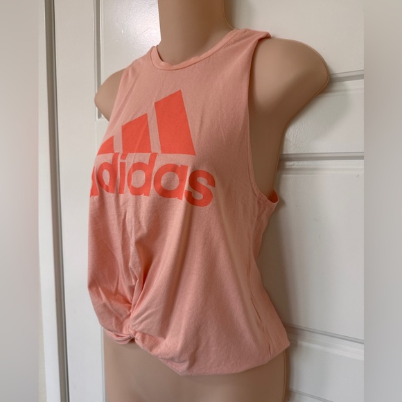 Adidas Women's Coral Muscle Tee, size S - Picture 2 of 4